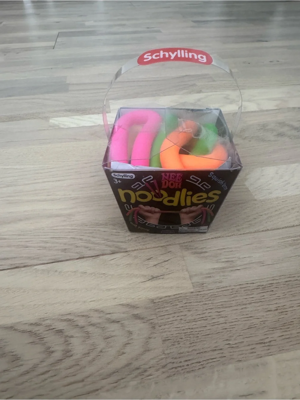 Needoh Noodlies Kids Sensory Toy - Pink, Green, Orange